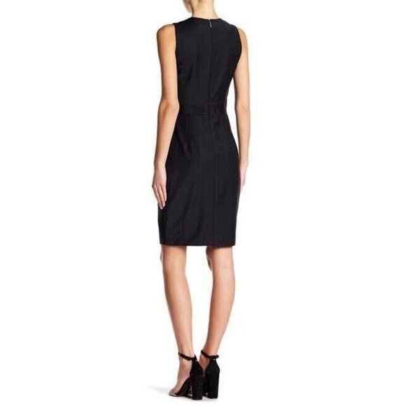 BNWT TED BAKER LONDON TIORNAD SLEEVELESS RIBBON BLACK DRESS - Picture 3 of 13